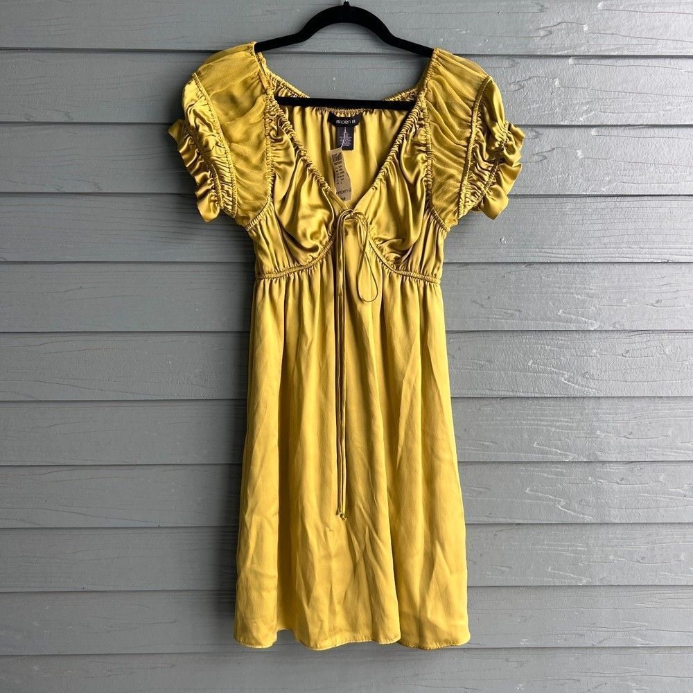 Arden B Yellow Mini Dress